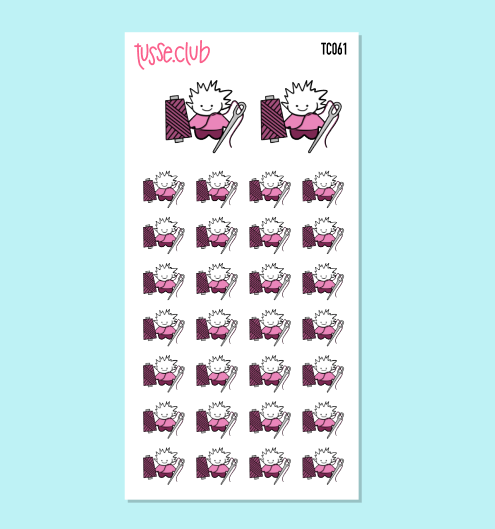 TUSSE NEEDLE AND THREAD - functional stickers