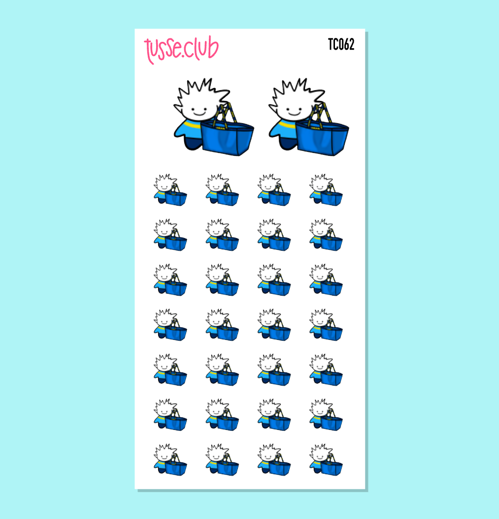TUSSE IKEA BAG - functional stickers