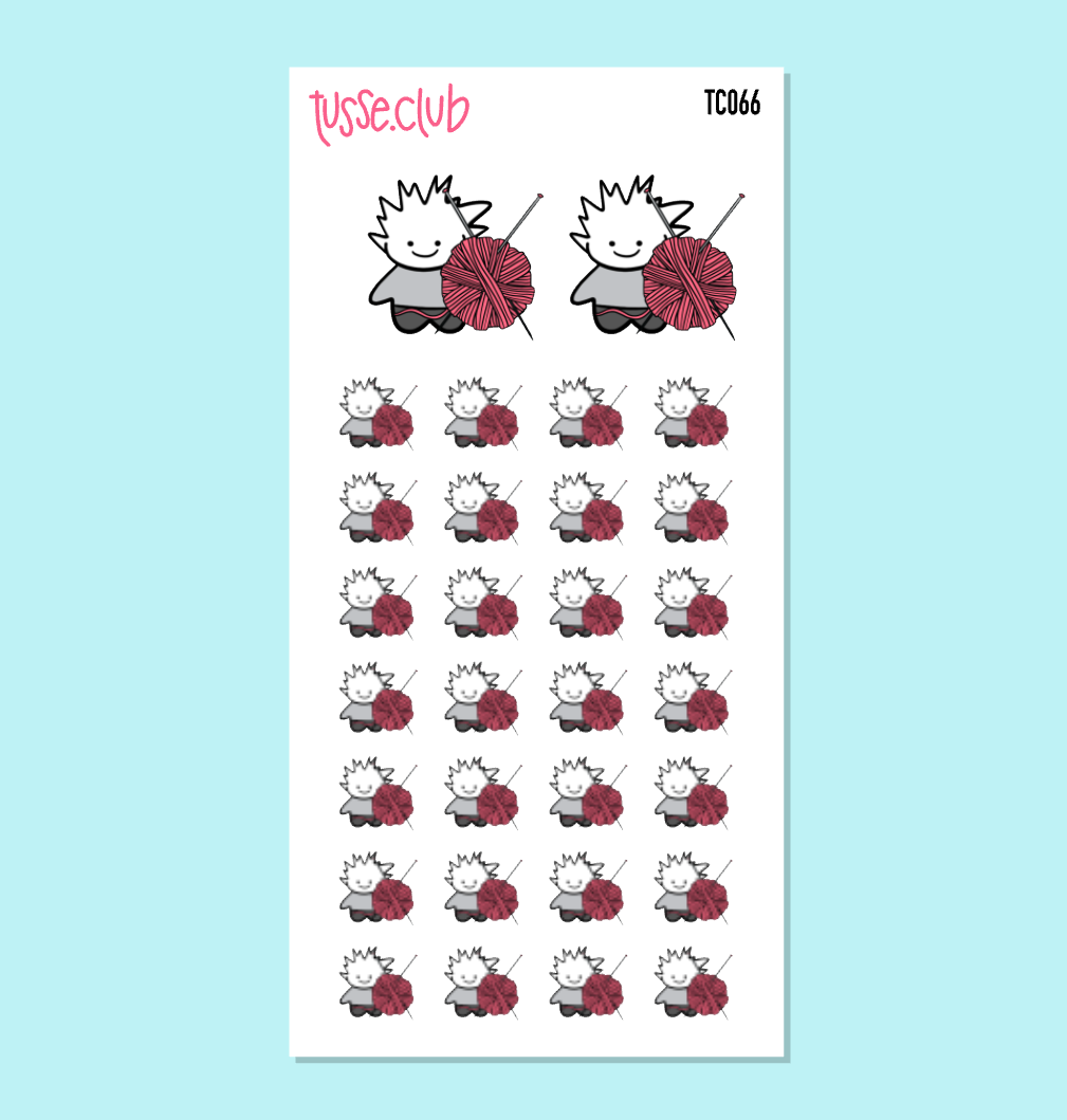 TUSSE KNITTING YARN - functional stickers
