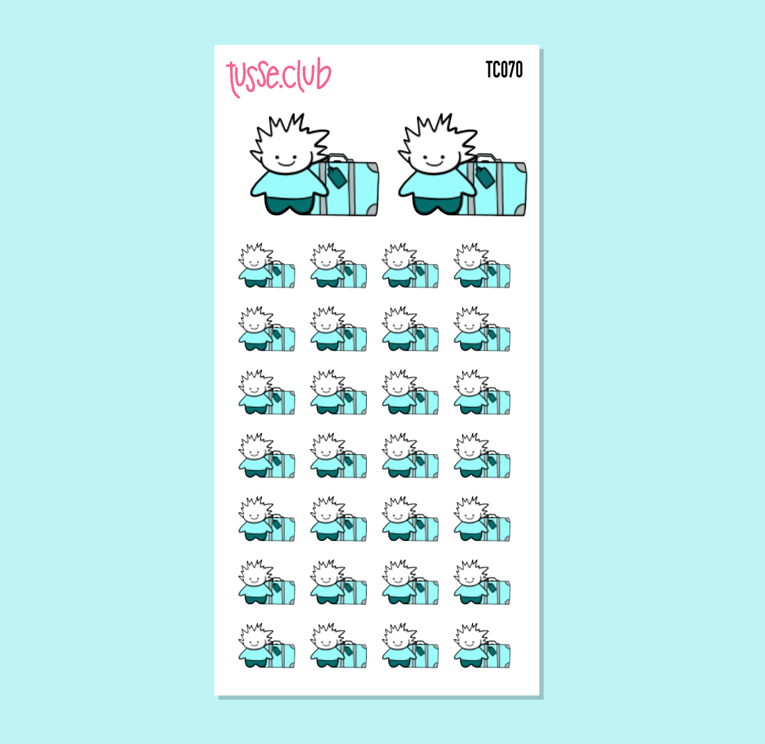 TUSSE SUITCASE TRAVEL - functional stickers