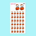 TUSSE SCARY PUMPKIN - functional stickers