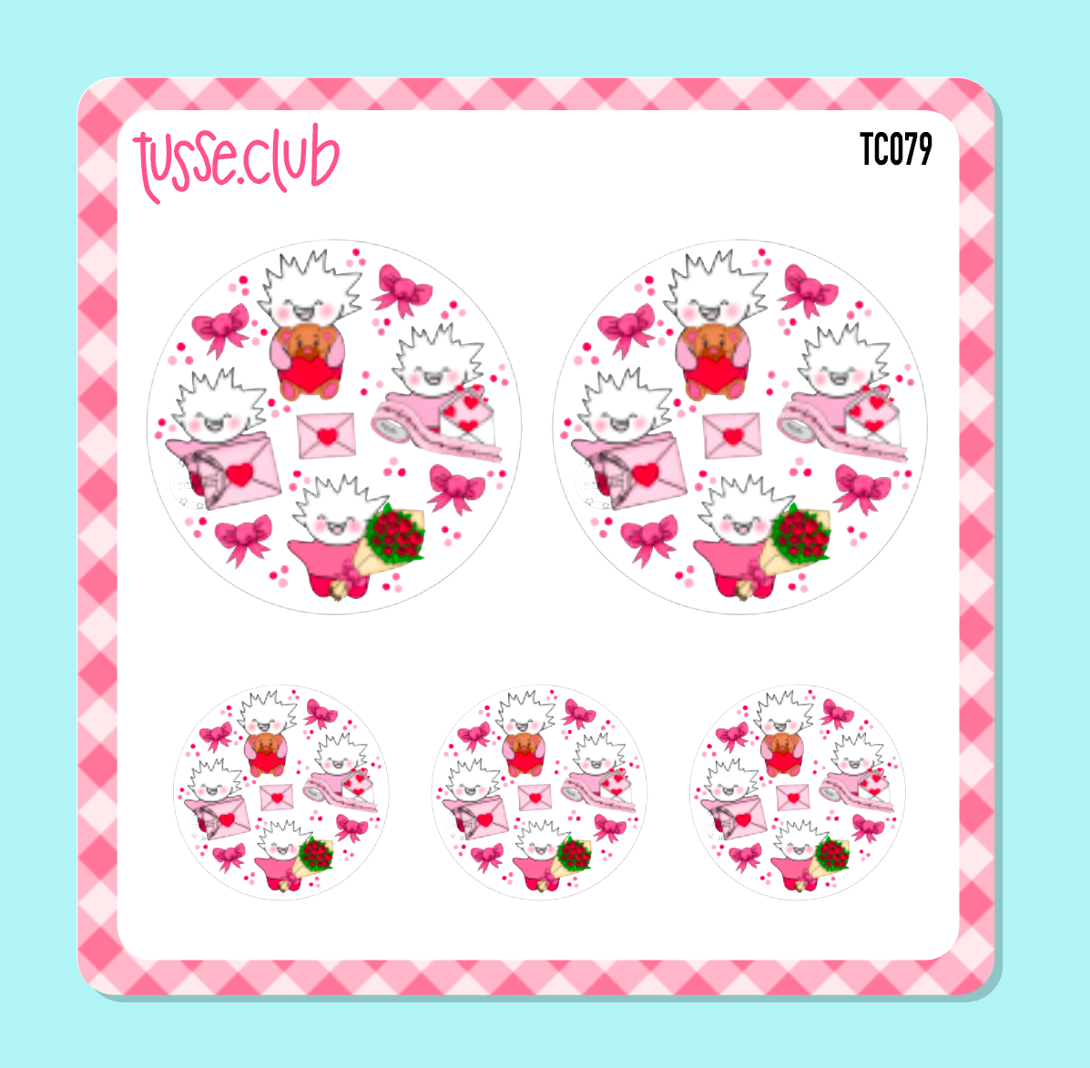 TUSSE - love & valentine - circle stickers
