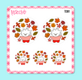 TUSSE - autumn leaves - circle stickers