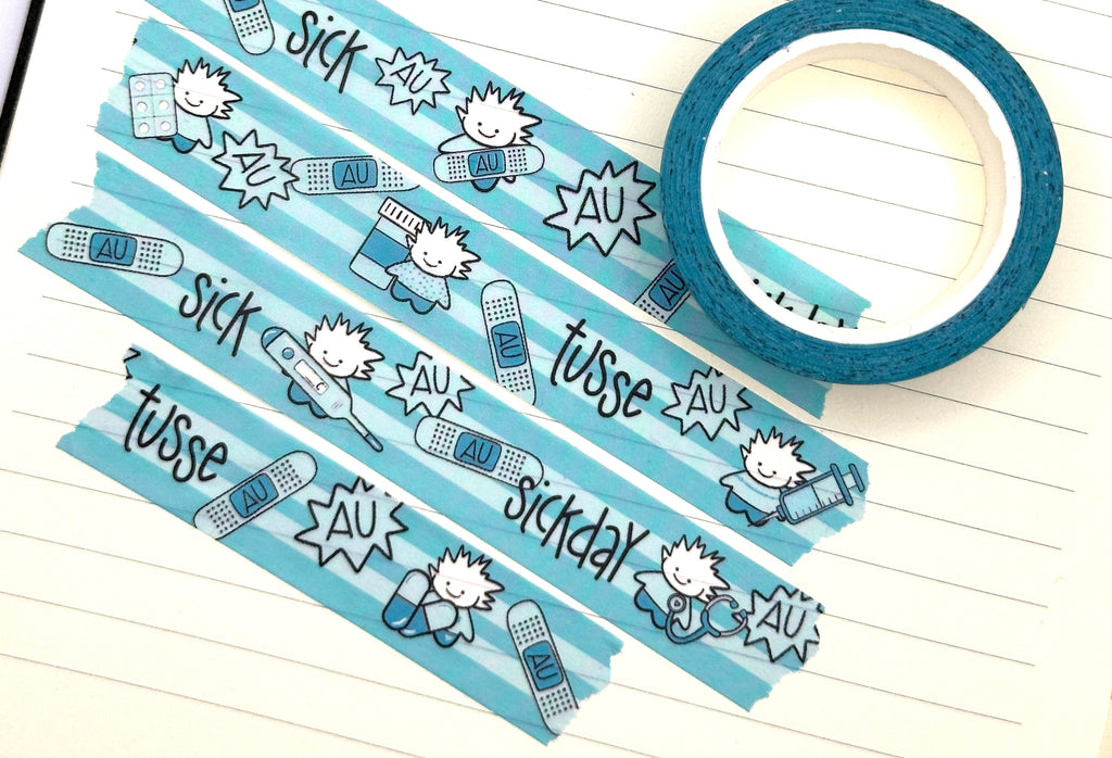 TUSSE WASHI TAPE - sickday