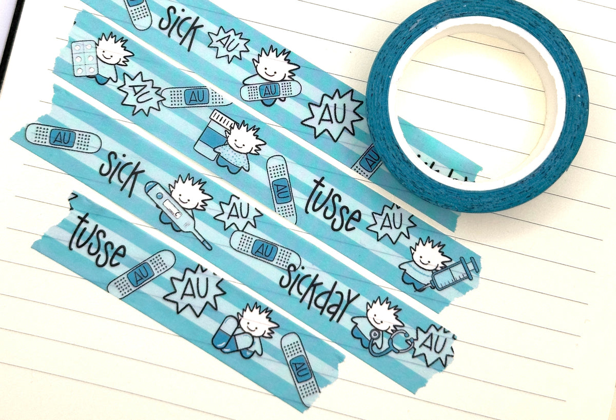 TUSSE WASHI TAPE - sickday