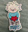 TUSSE - MAKE SOME MAGIC - die cut holographic sticker