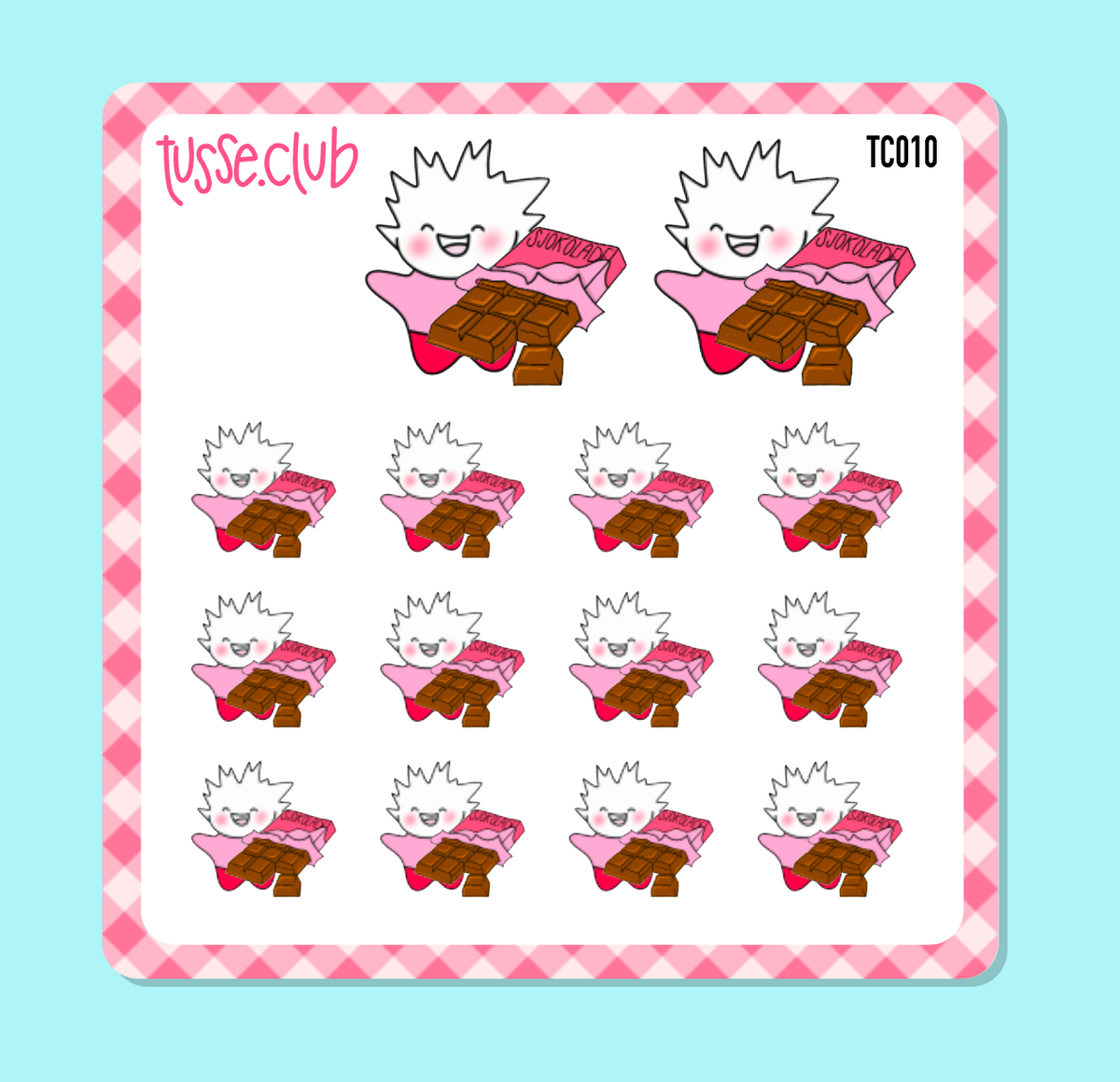 TUSSE - chocolate - icon stickers