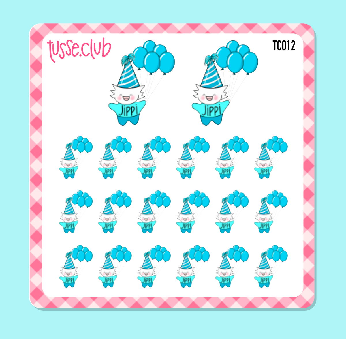 TUSSE - birthday balloons - icon stickers