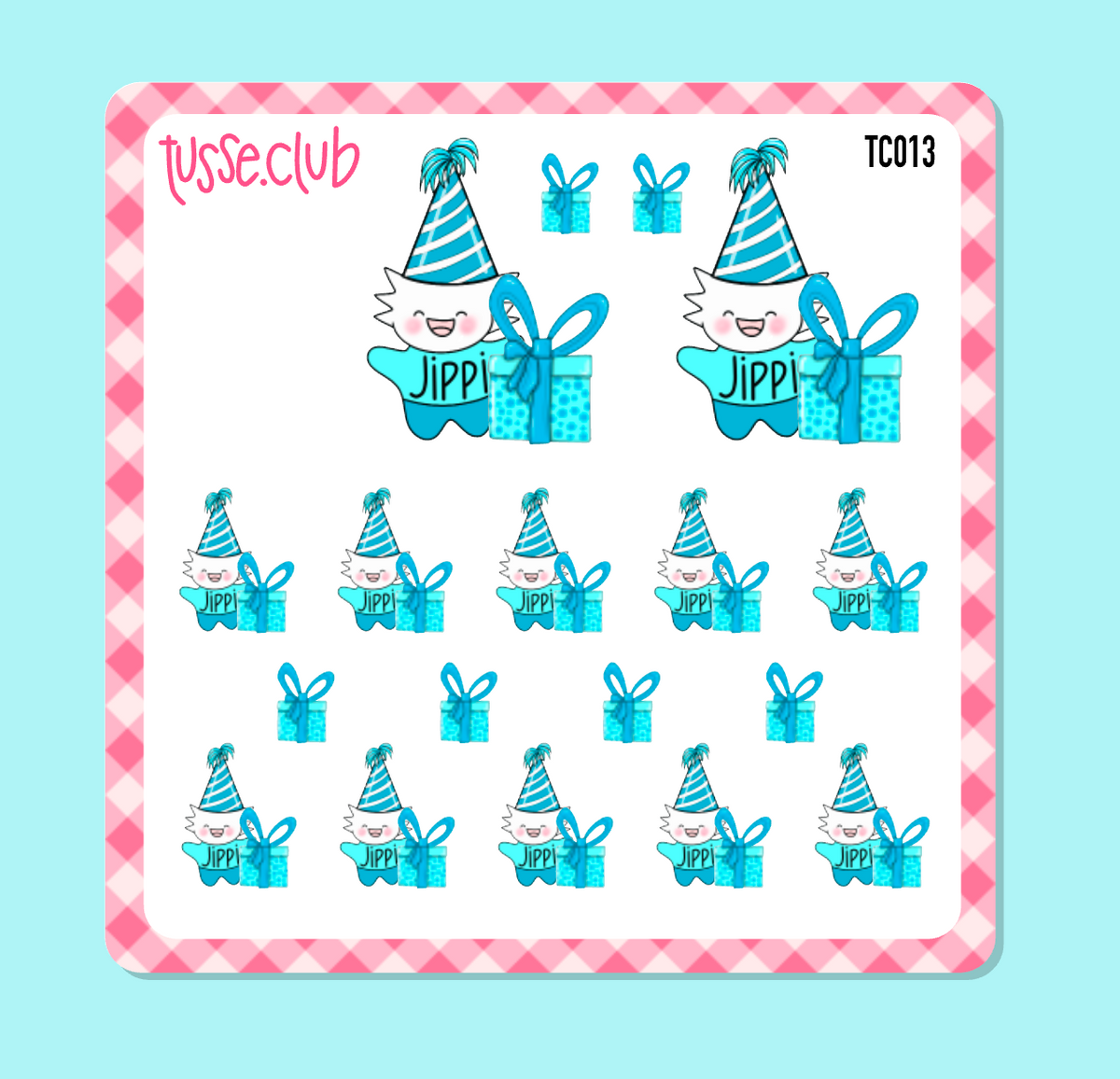 TUSSE - birthday gift - icon stickers