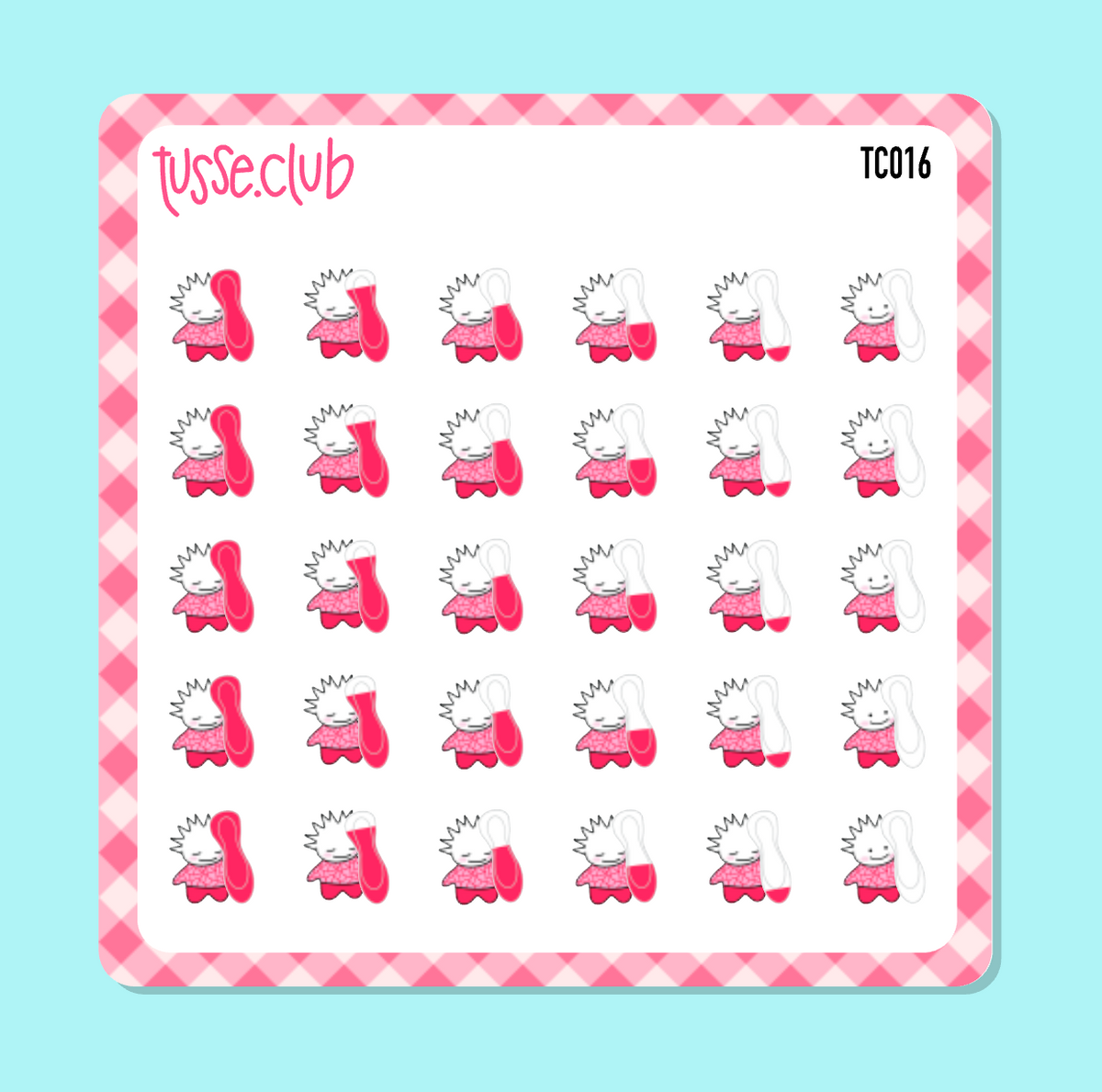 TUSSE - period tracker - icon stickers