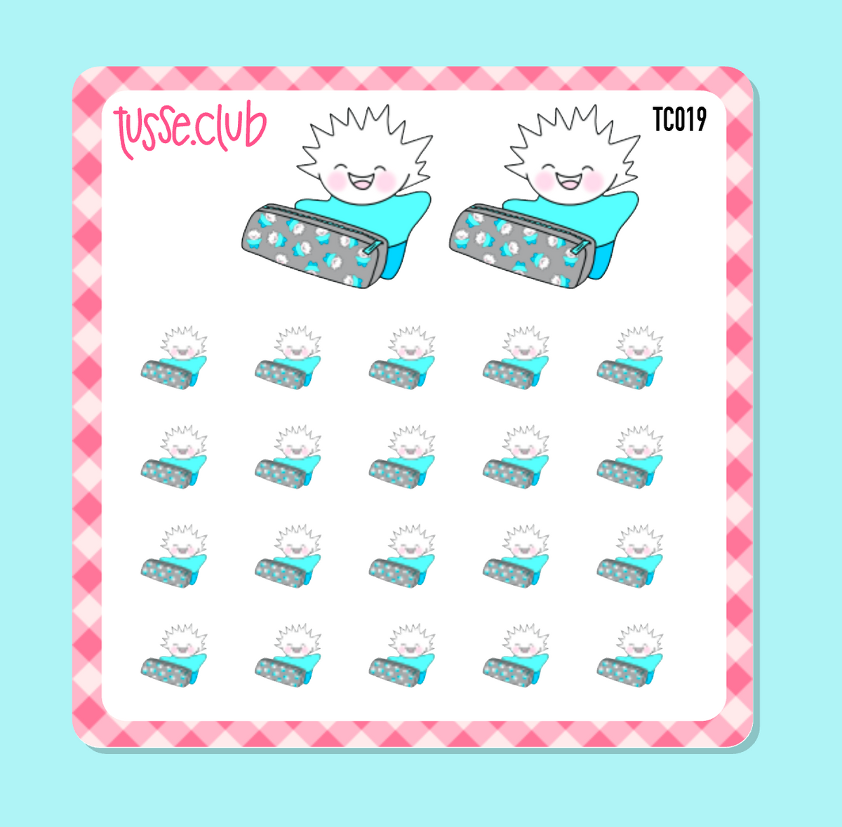 TUSSE - pencil case - icon stickers
