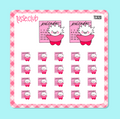 TUSSE - calendar - icon stickers