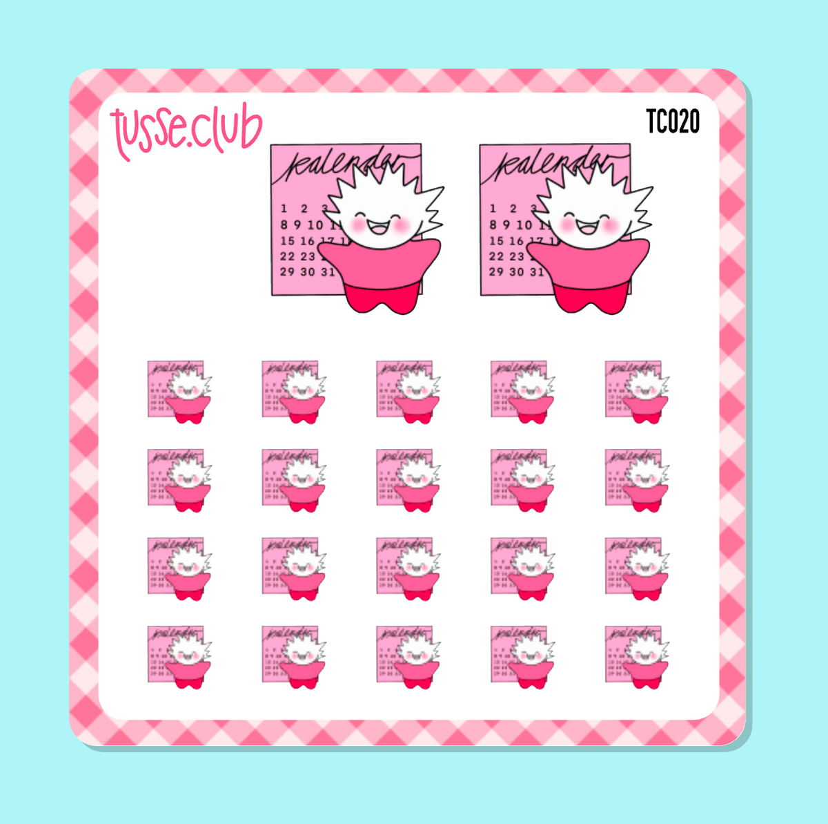 TUSSE - calendar - icon stickers