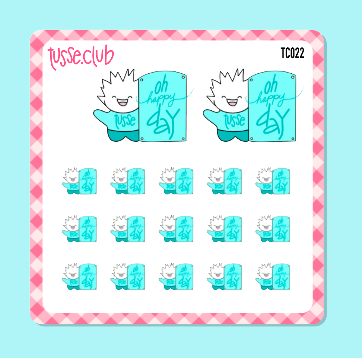 TUSSE - oh happy day - icon stickers