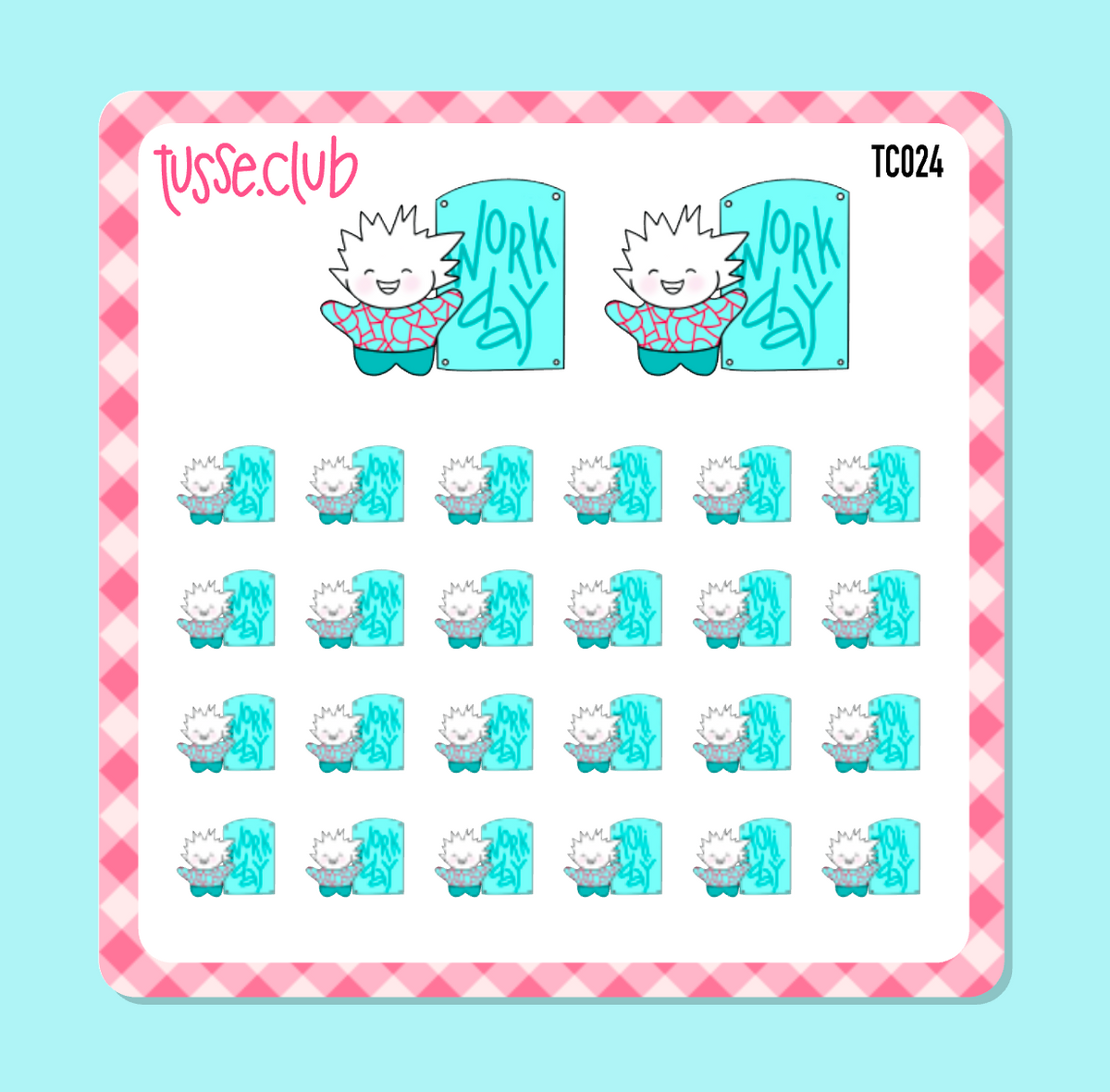 TUSSE - work day - icon stickers