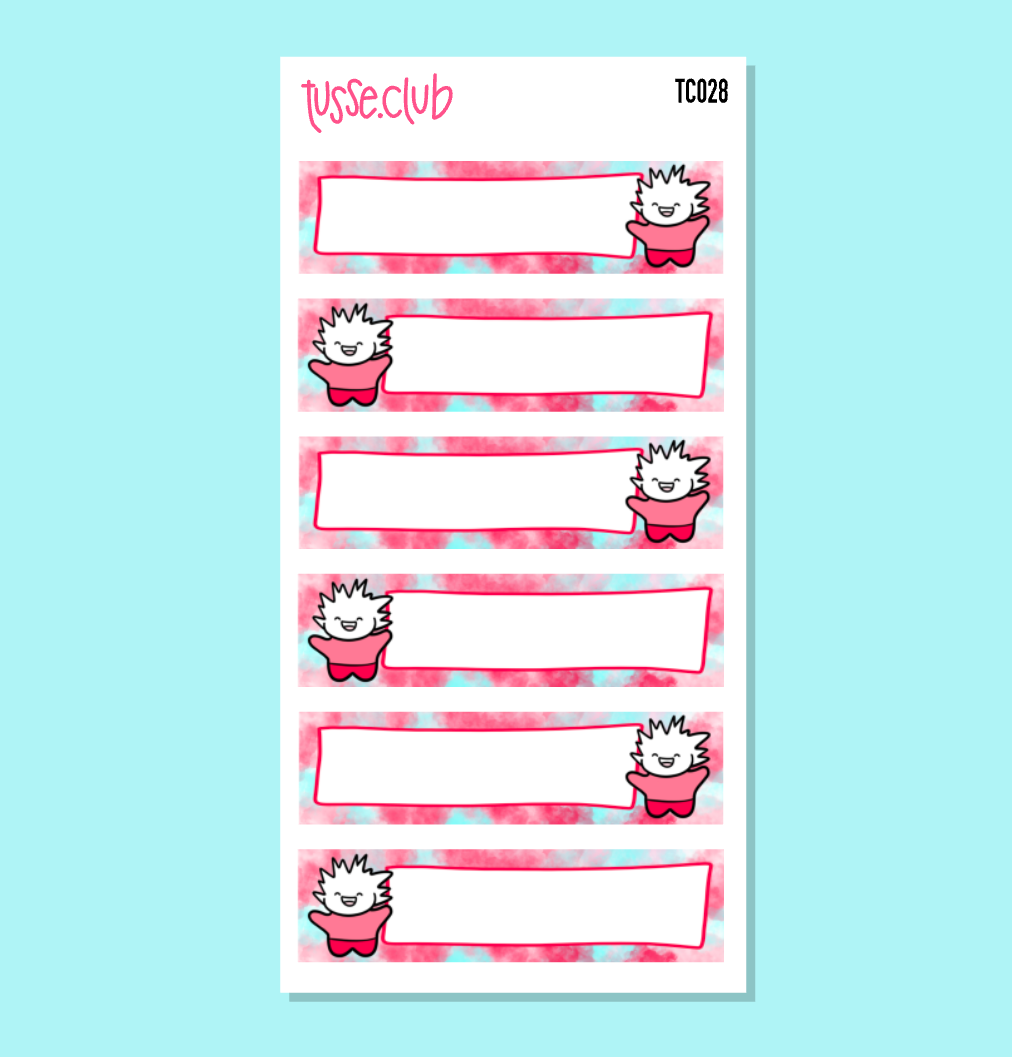 TUSSE LARGE LABELS - functional stickers