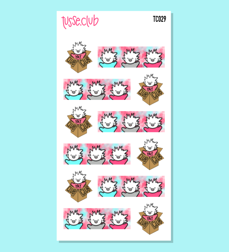 TUSSE CLUB STICKERS - functional stickers