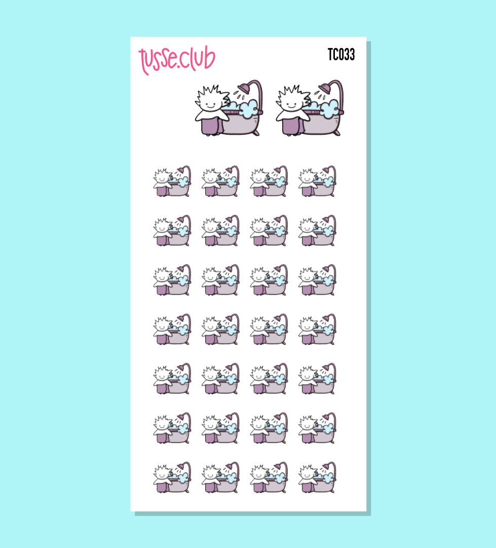 TUSSE BATH TUB - functional stickers