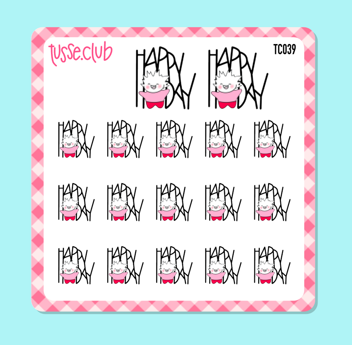 TUSSE - happy day - icon stickers