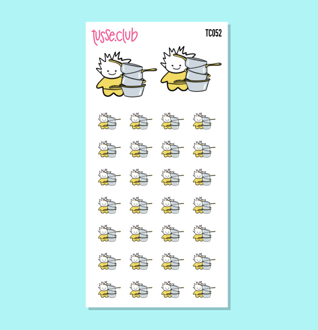TUSSE POTS AND PANS - functional stickers