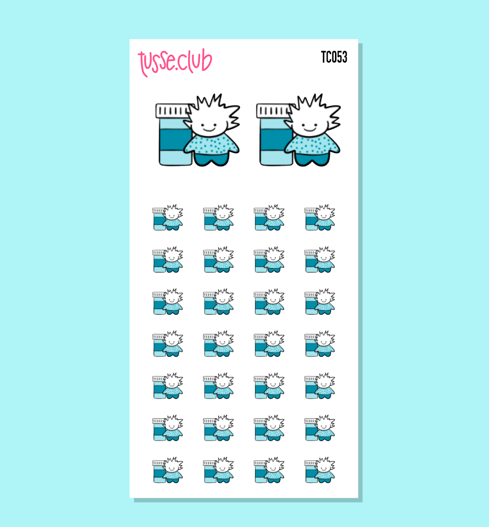 TUSSE PILL BOTTLE - functional stickers