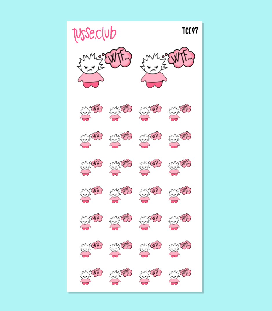 TUSSE WTF... - functional stickers
