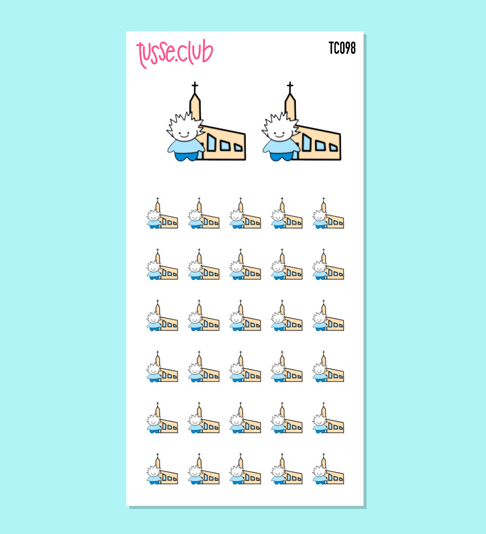 TUSSE CHURCH - functional stickers