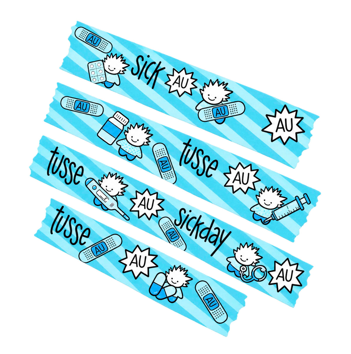 TUSSE WASHI TAPE - sickday
