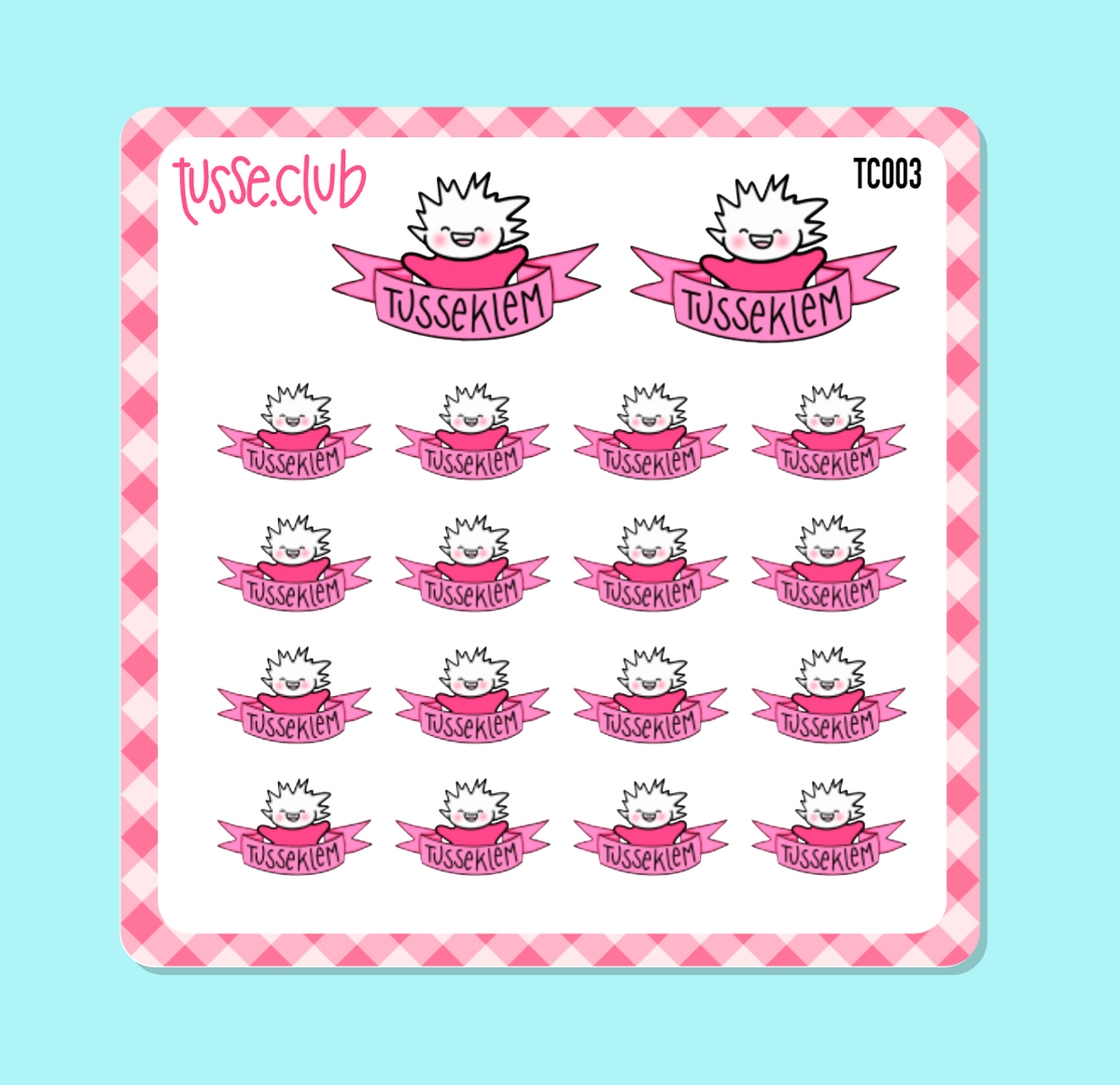 TUSSE - tusseklem (hug) - icon stickers