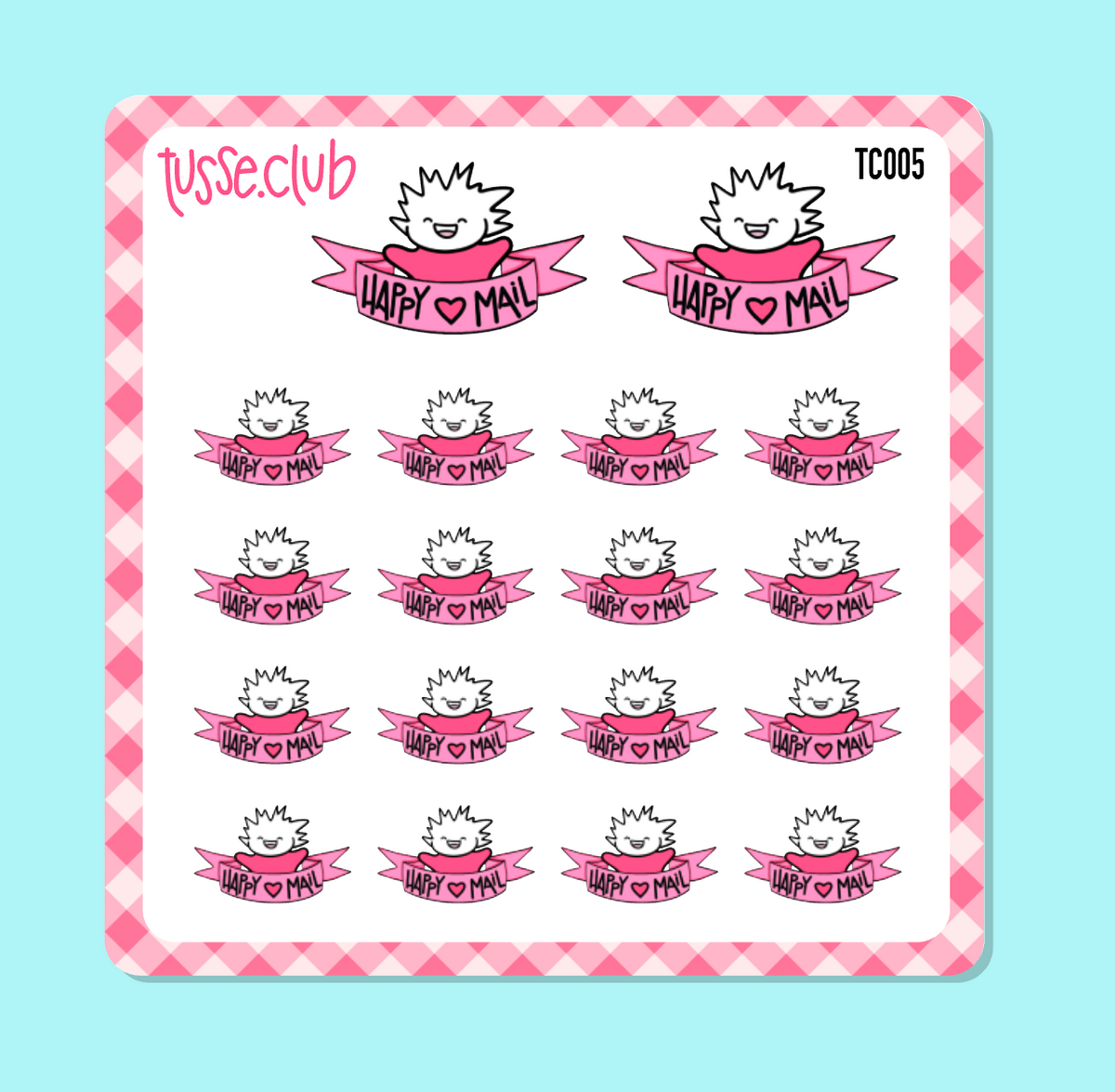 TUSSE - happy mail - icon stickers