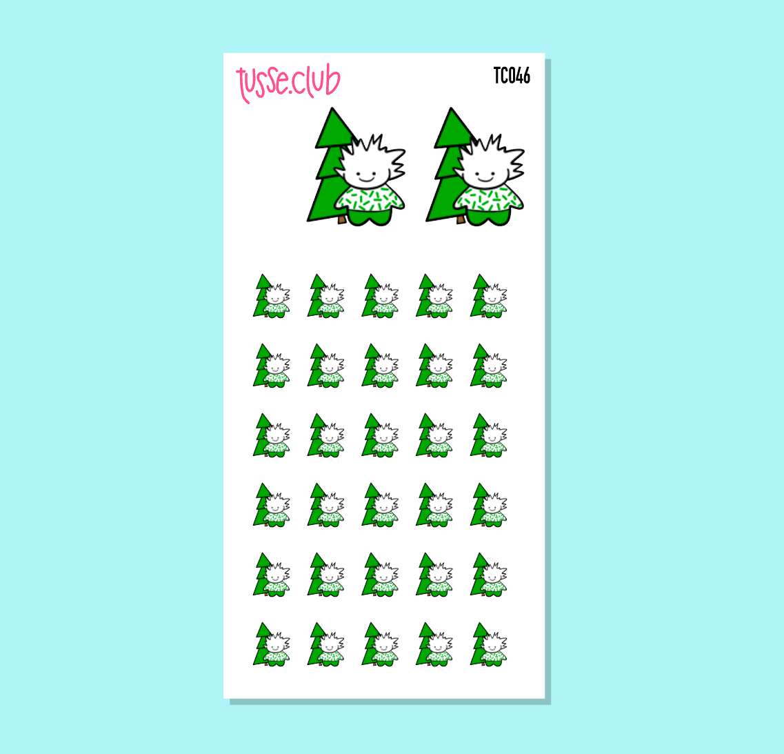 TUSSE CHRISTMAS TREE - functional stickers