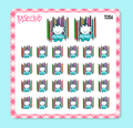 TUSSE - color pencils - icon stickers