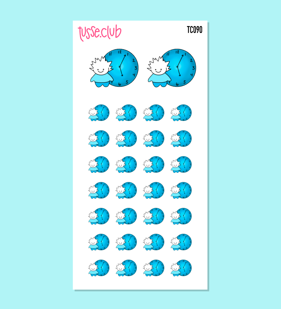 TUSSE CLOCK/TIME - functional stickers